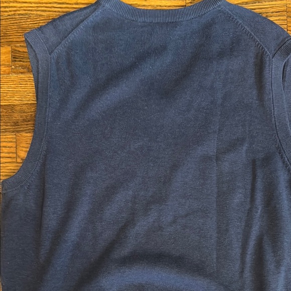 Daniel Cremieux V-Neck Blue Sweater Vest - Picture 5 of 5